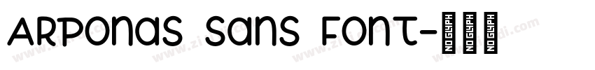 Arponas Sans Font字体转换